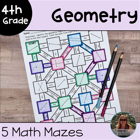 Geometry Worksheets 4th Grade