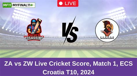 ZA vs ZW Live Score: Scorecard, Ball by Ball Commentary - Match 1, ECS ...