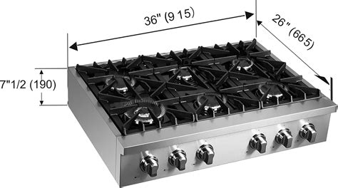 Buy FORNO 36 Inch. Gas Rangetop with 6 Sealed Burners Cooktop - Drop-In ...