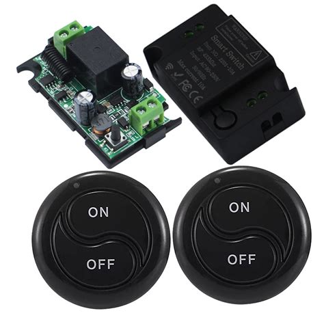 Buy Qiulaofu 3 Way Wireless Light Switch, No Wiring, No WiFi, Remote ...