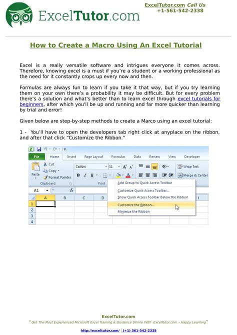 Image result for Creating Excel Macro Tutorial