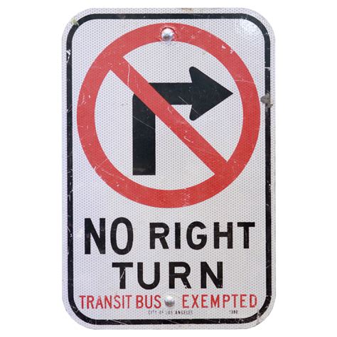 NO RIGHT TURN SIGN | Air Designs