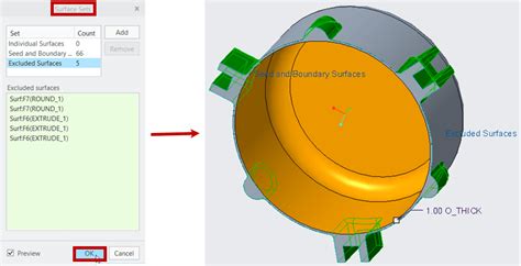 Image result for Creo Parametrics Shell Function
