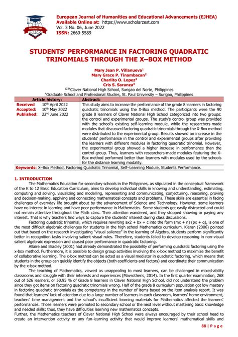 Image result for X Box Method for Math