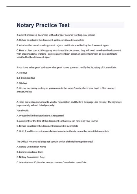 Image result for Notary Practice Tests