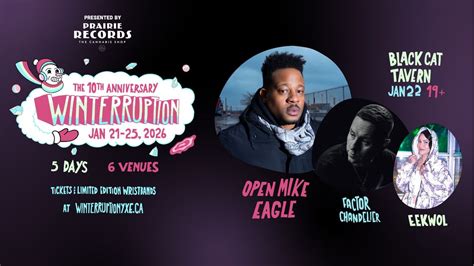 Open Mike Eagle with Factor Chandelier & Eekwol - Winterruption, Black ...