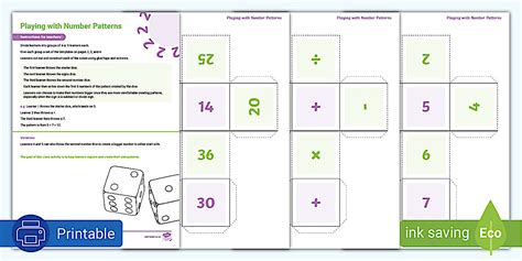 Numeric Pattern Activities 的图像结果