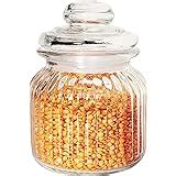 Pure Source India Glass Storage Jar Containers for Kitchen, Airtight ...