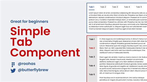 Simple tab component | Figma