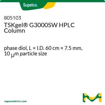 TSKgel ® SuperSW3000 (4 µm) HPLC Columns L x I.D. 30 cm × 4.6 mm, diol ...