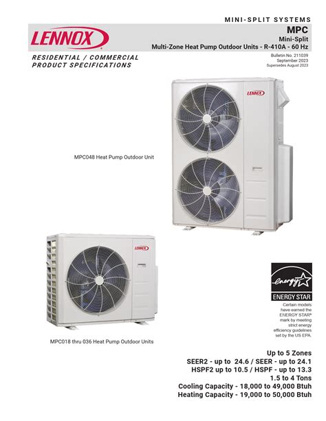 Lennox Industries MPC036S4M 1P