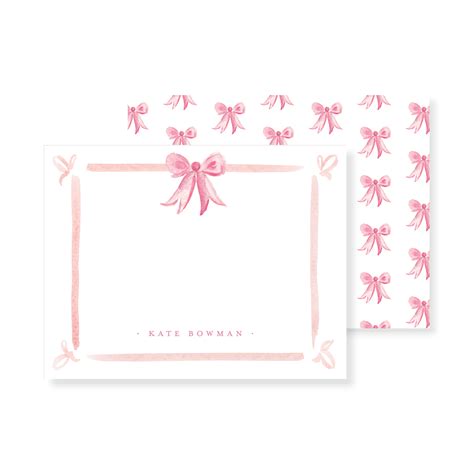 Pink Bow Personalized Stationery Set — Simply Jessica Marie