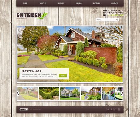 EXTEREX国外园林景观设计公司企业网站设计 [6P] - 网页设计