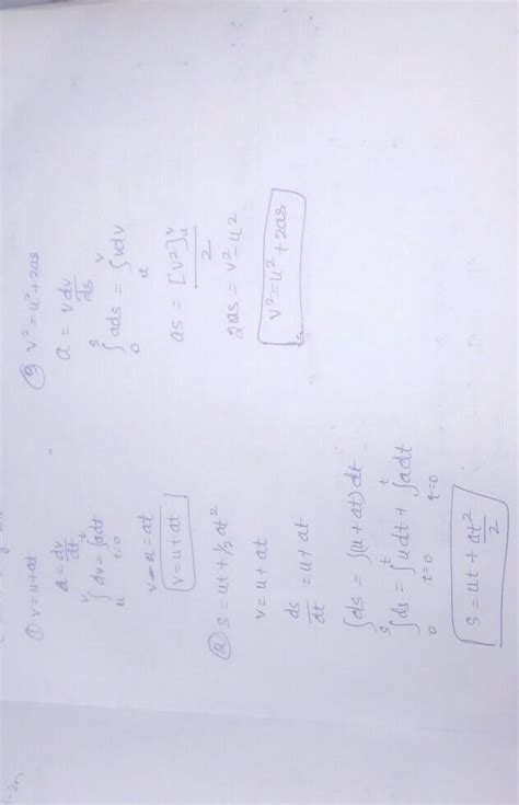 All equation of motion by mathematical methods prove that - Brainly.in