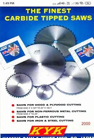KYK Alloy Steel Carbide Tipped Circular Saw for Wood Cutting 2.5mm ...