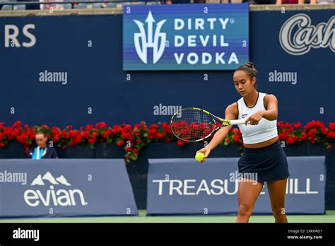 8th August 2024. Toronto, Canada. Canadian tennis player Leylah ...