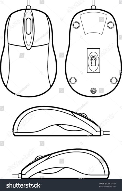 Computer Mouse Line Drawing 的图像结果