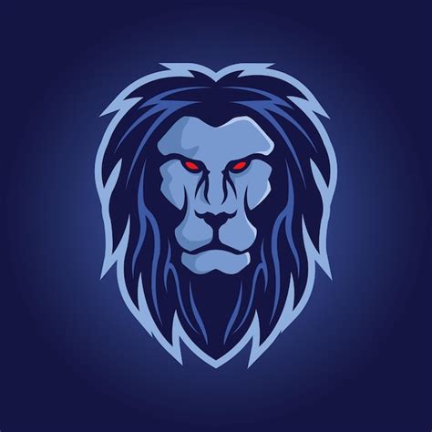 Lion head mascot logo vector | Premium Vector