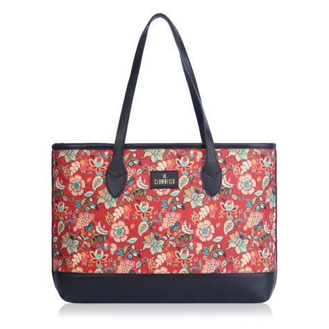 Buy Luxe Series Tote: Stylish Printed Jute & Vegan Leather Bag – The ...
