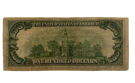 1934 D One Hundred Dollar Bill; Antique 100 Dollar Bill Federal Reserve ...