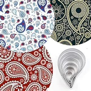 Buy First Try 7 Pcs/Set Stainless Steel Paisley Pattern Cookie Cutter ...