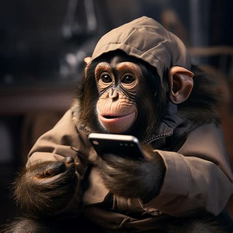 Image result for Monkey Using Cell Phone