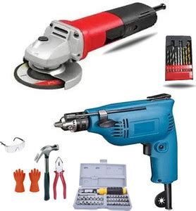 My Factor Angle Grinder (10 mm Wheel Diameter) Drill Machine Combo Pack ...