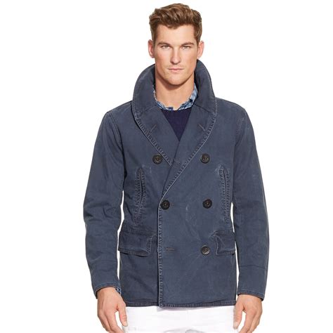 polo ralph lauren wool academy pea coat,polo ralph lauren black academy ...
