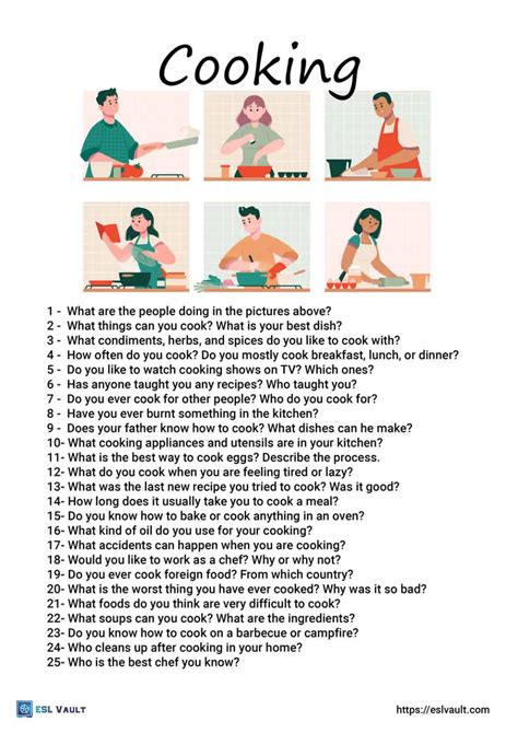 Image result for Cooking ESL Lessons