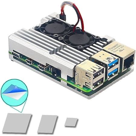 REES52 Aluminium Alloy Cooling Heatsink Armor Metal Case for Raspberry ...