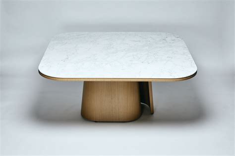 Carrara marble and american walnut dining table OOMA By REDA AMALOU DESIGN design Reda Amalou