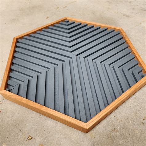 Prescott: Blue - 13" x 15" | Wood wall art diy, Mid century modern wall ...