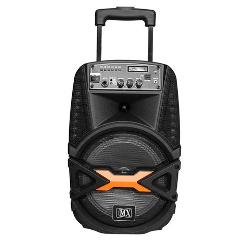 Buy MX Rechargeable Portable 8'' Multimedia Speaker with Bluetooth,SD ...