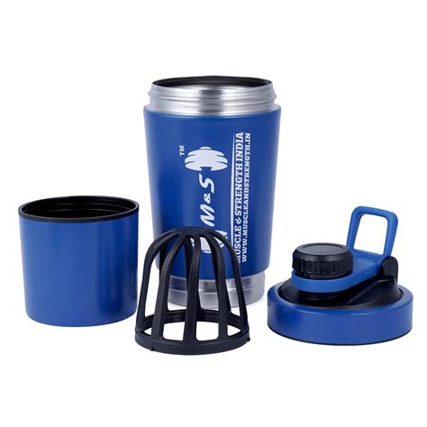 Muscle & Strength India Steel Shaker With Storage | India's Leading ...