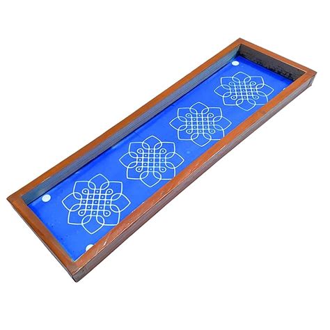 Anciently Flower Kambi Kolam Border Rangoli Stencil Wooden, Rangoli ...
