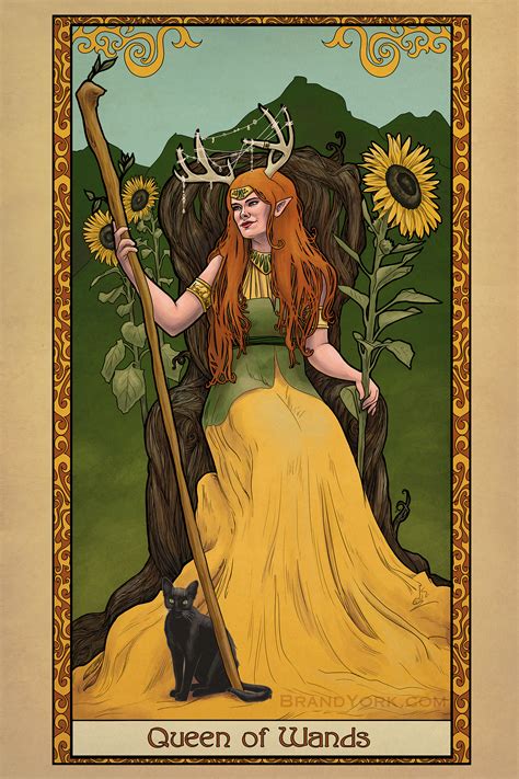 Tabletop Tarot – Queen of Wands – Brandi York