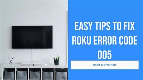 Image result for Error Code 005 Roku