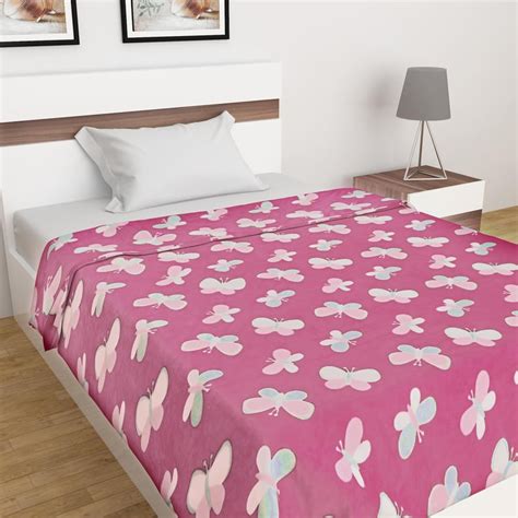 Buy Slate Butterfly Print Single Bed Blanket - 130 x 180 cm from Home ...