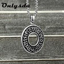 Retro Viking Runes Runic Vegvisir Compass Pendant India | Ubuy