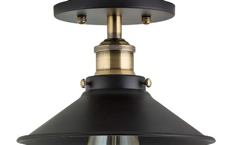 Buy REGAL SURVEY Pendent Light Industrial Black Finish Metal Shade ...