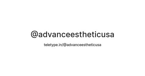 Advance-Esthetic — Teletype