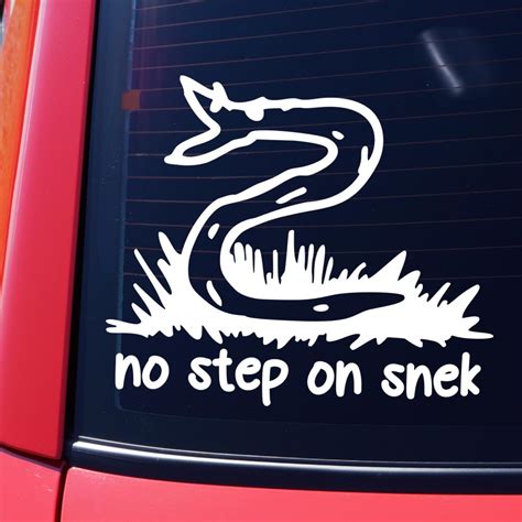 No Step on Snek Sticker Dont Tread on Snake Decal Love USA Pride Decal ...