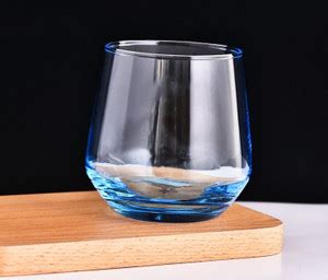 IndusBay (Pack of 2) Pack of 2 , Blue Color Tumbler Whiskey Water Wine ...