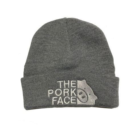THE PORK FACE(ザ・ポークフェイス) ニット帽 ワッチ 刺繍 オリジナルタグ付 | デカイTシャツ屋さん