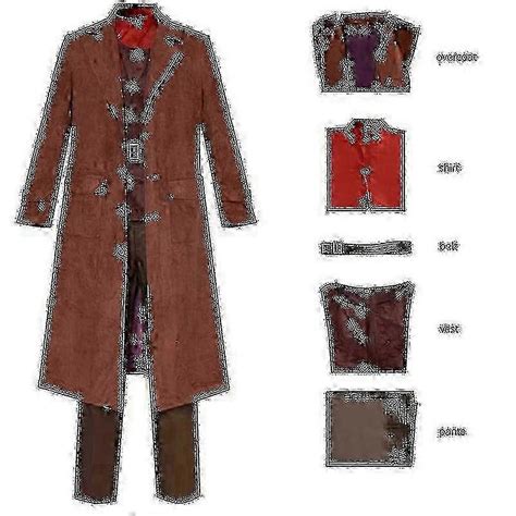 Rubeus Hagrid Cosplay Costume Full Set For Adults Halloween Fancy Dress ...