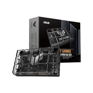 ASUS TUF Gaming ARGB PWM Fan Hub (Connects six case Fans, PWM Fan and ...