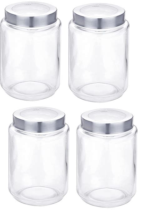 Buy Yera Glass Jar With Airtight Lid Transparent Containers For Kitchen ...