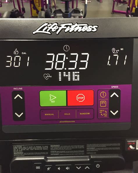 Planet Fitness Treadmill Screen