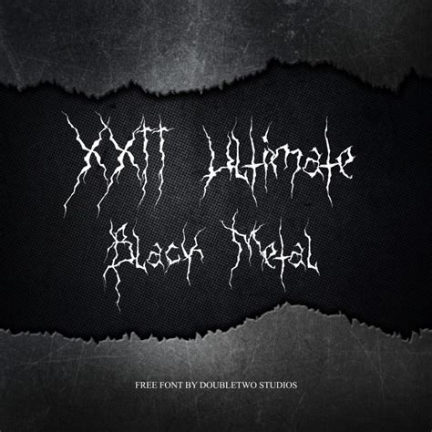 Free Ultimate Black Metal Font