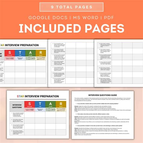 Interview Questions Worksheet PDF 的图像结果